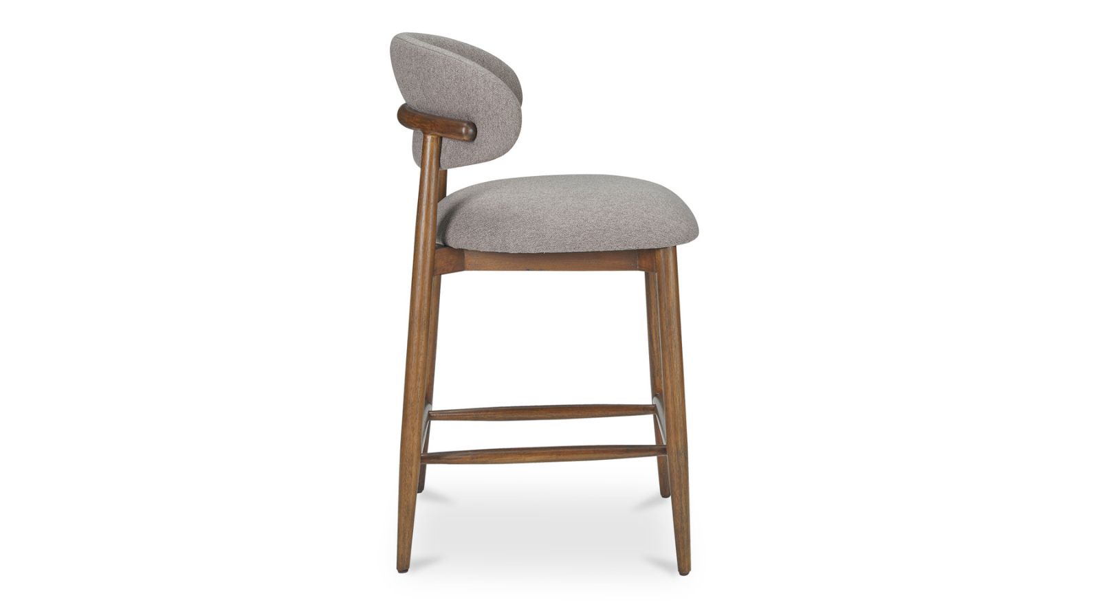 ELLIE COUNTER STOOL PERFORMANCE FABRIC-LIGHT BROWN - Image 6