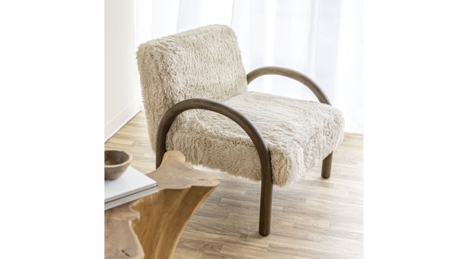 Eros Chair - Shaggy Sand - Image 2