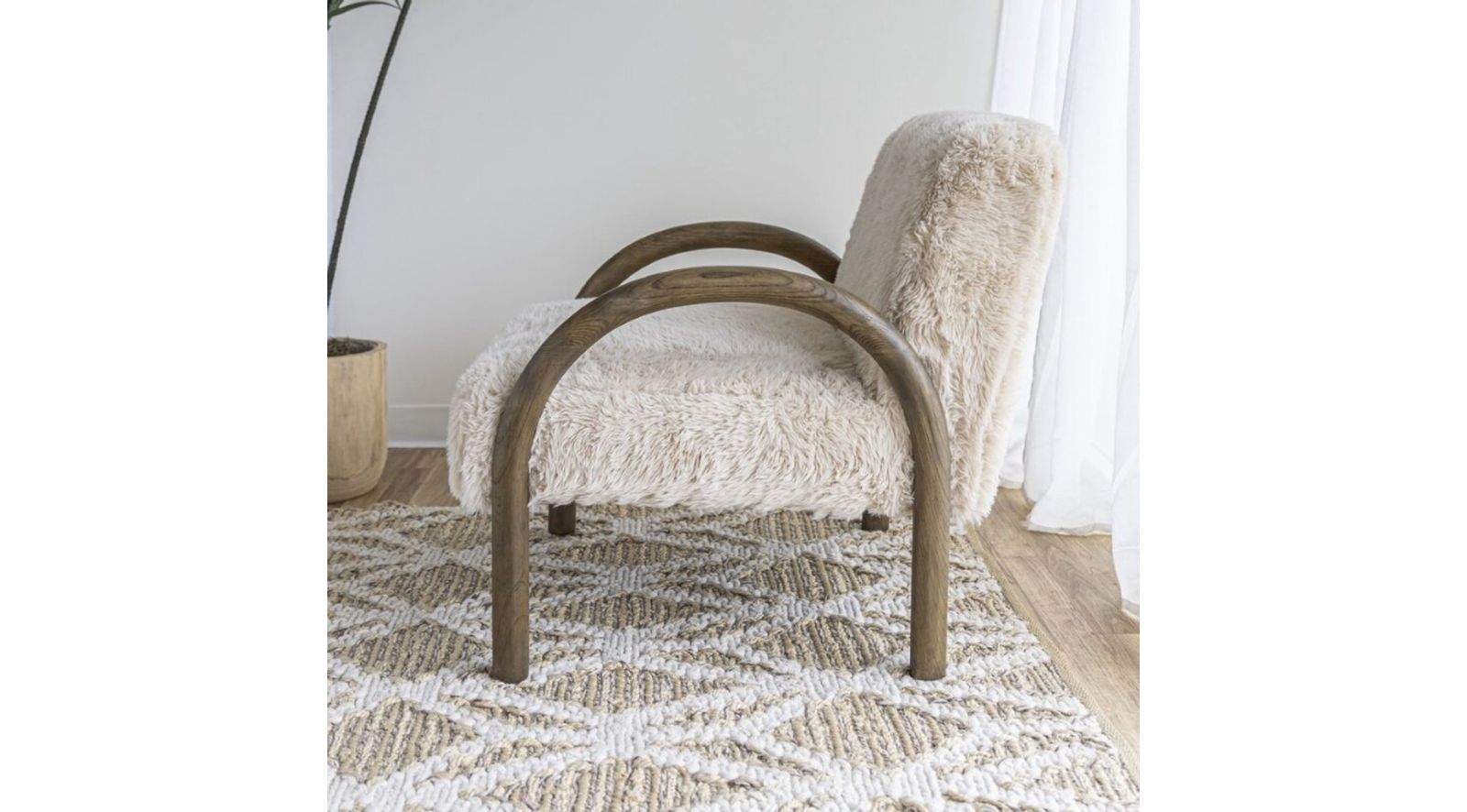 Eros Chair - Shaggy Sand - Image 4