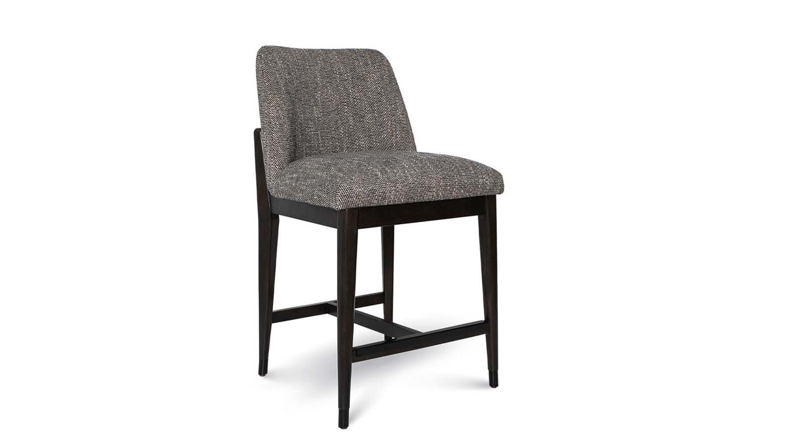 Fawcett Counter Stool- Dark Base - Pepper - Image 5