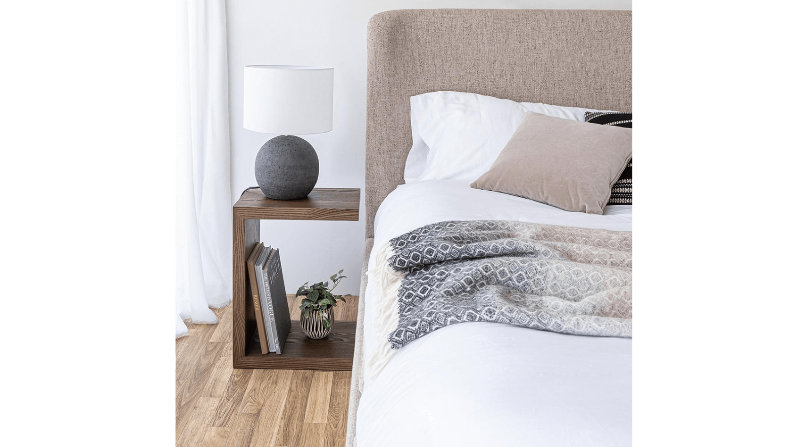 Faye King Bed Short - Perfect Taupe - Image 5