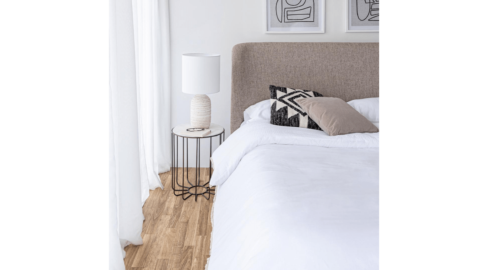 Faye Queen Bed Short - Perfect Taupe - Image 4