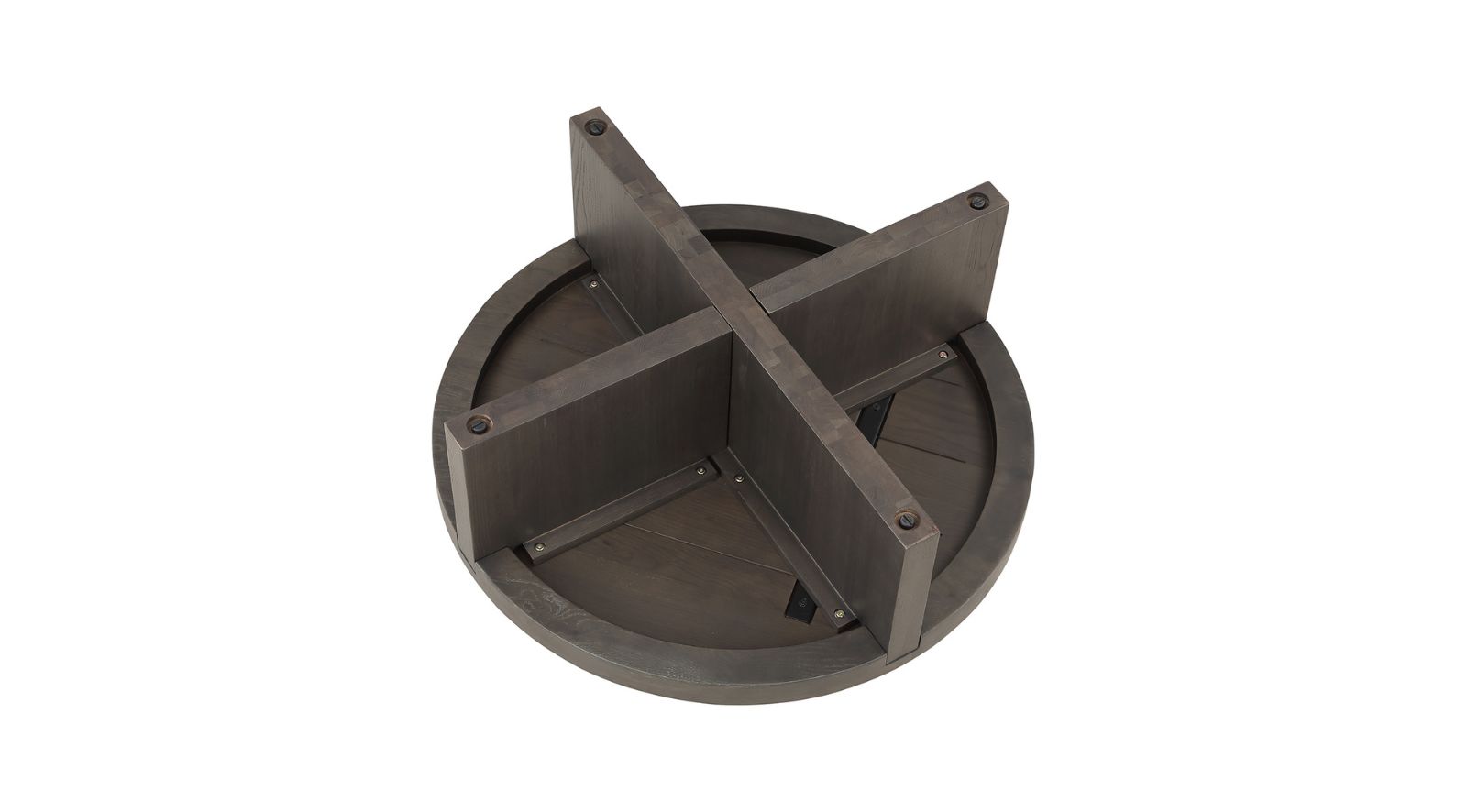 Folke Round Coffee Table- Dark Brown - Image 4