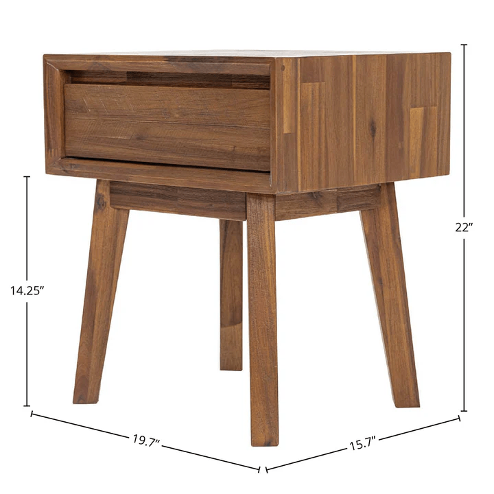 Gianni 1D nightstand- Warm Pecan - Image 10