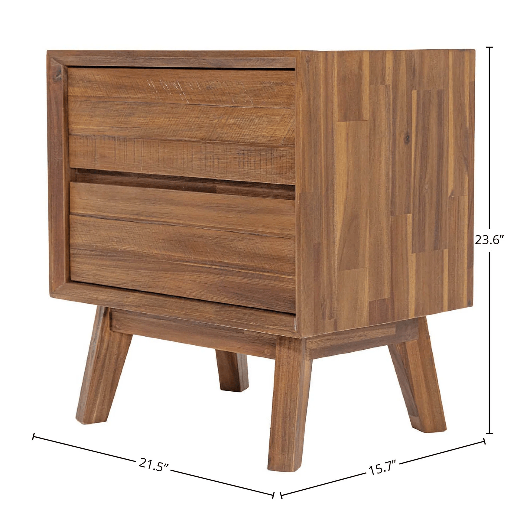 Gianni 2D Nightstand- Warm Pecan - Image 7