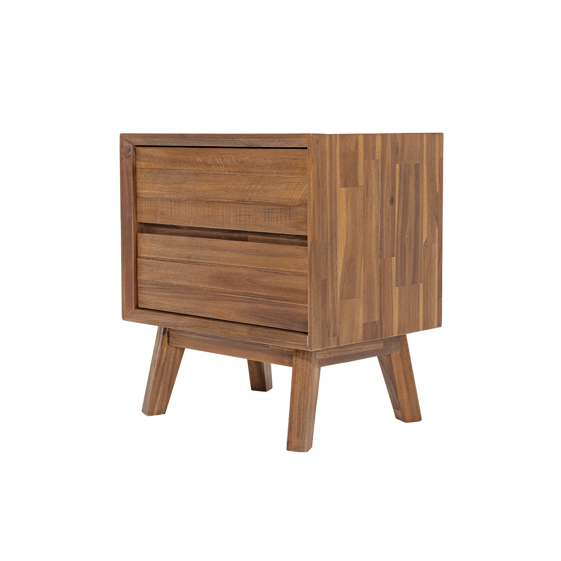 Gianni 2D Nightstand- Warm Pecan