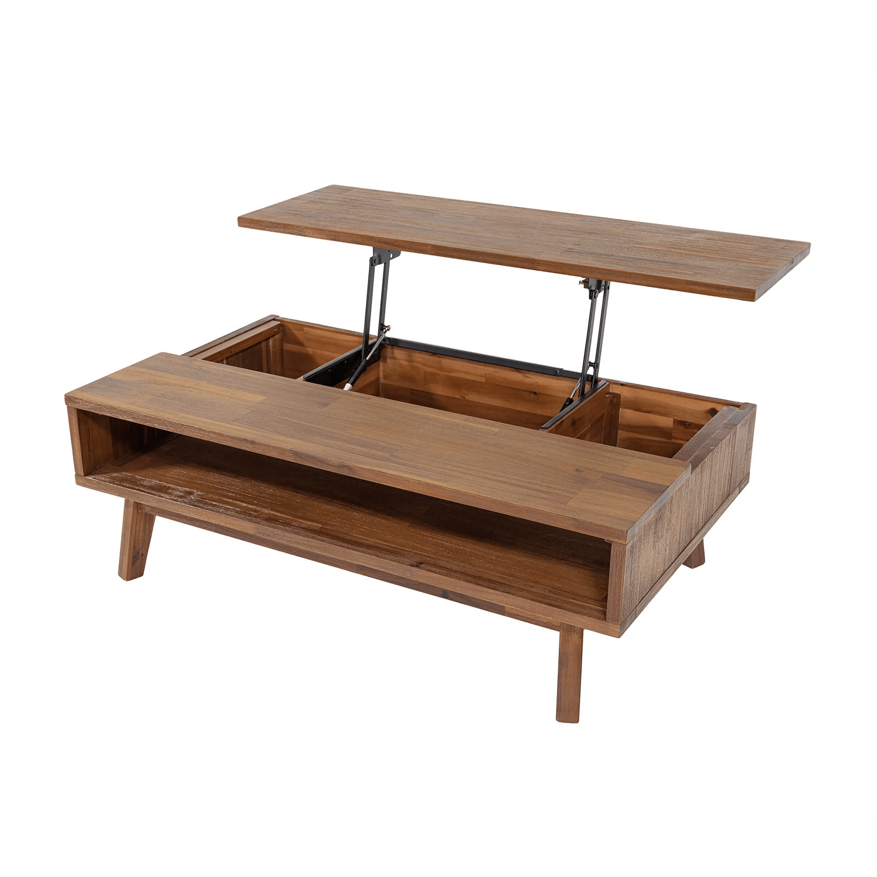 Gianni Coffee Table W/ Lift Top- Warm Pecan - Image 6