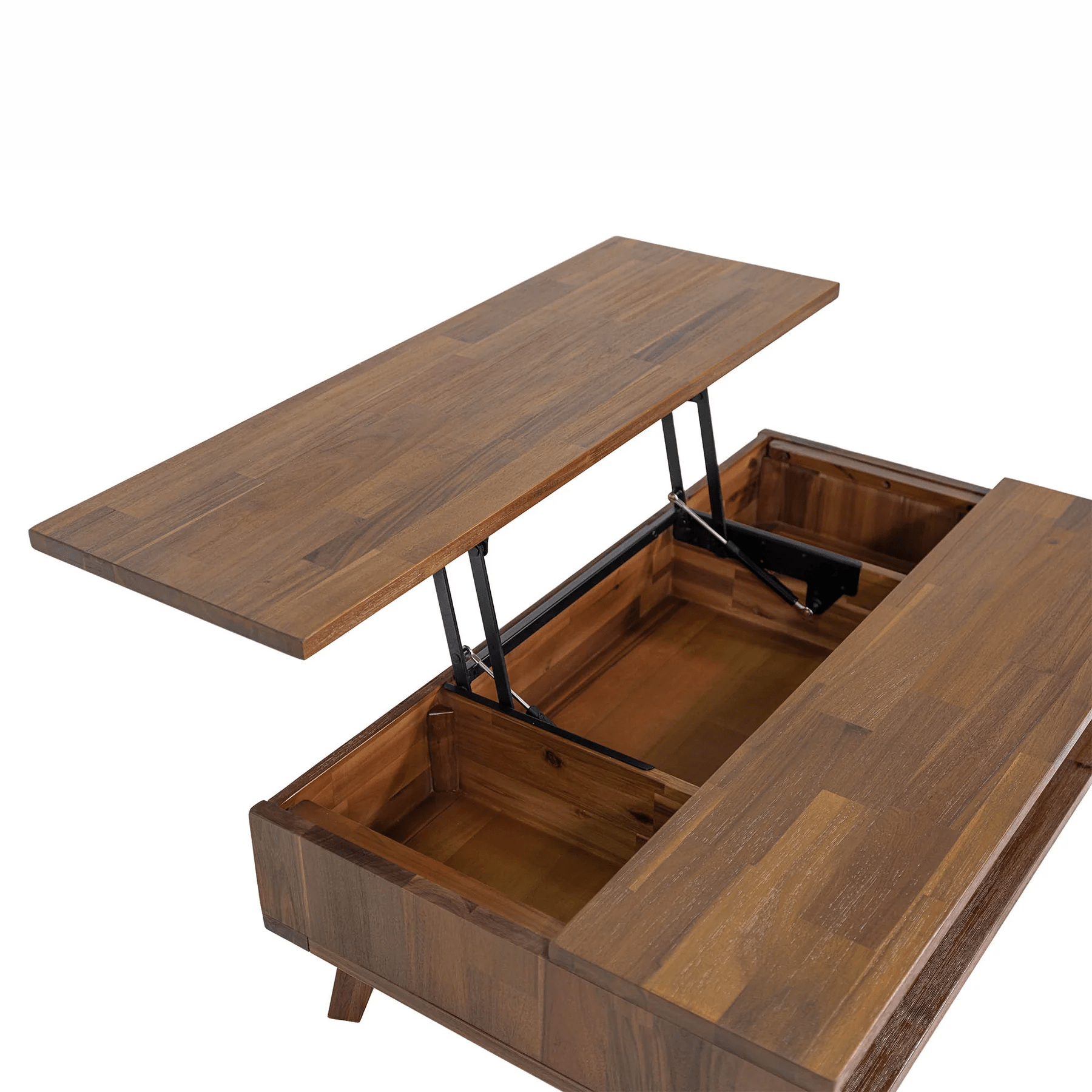 Gianni Coffee Table W/ Lift Top- Warm Pecan - Image 4