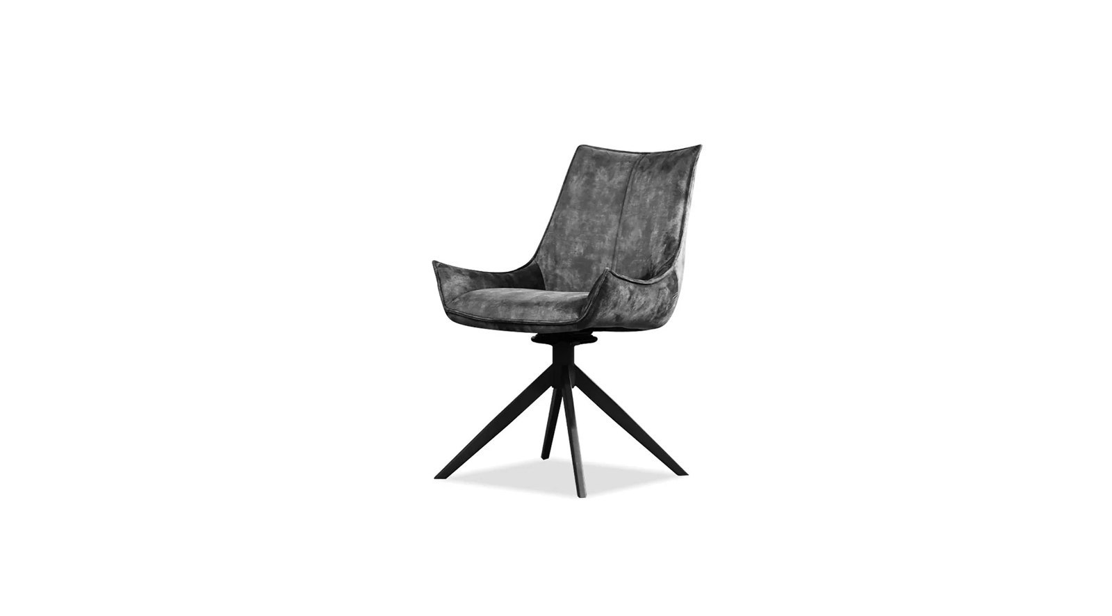 Giulia Swivel Dining Chair Anthracite