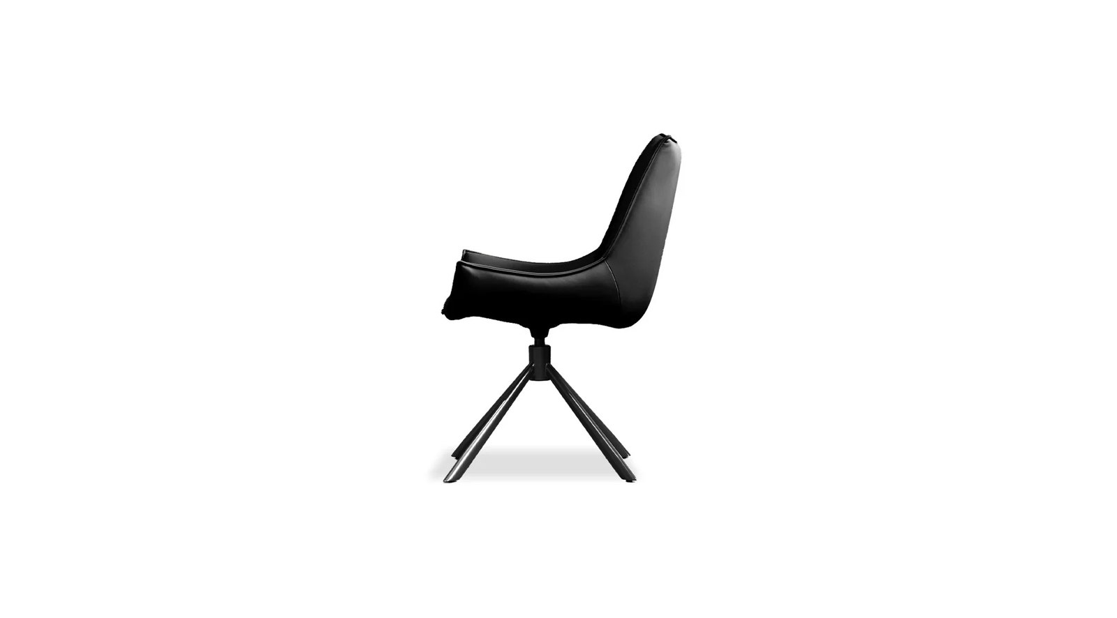 Sofia Swivel Dining Chair Black - Image 2