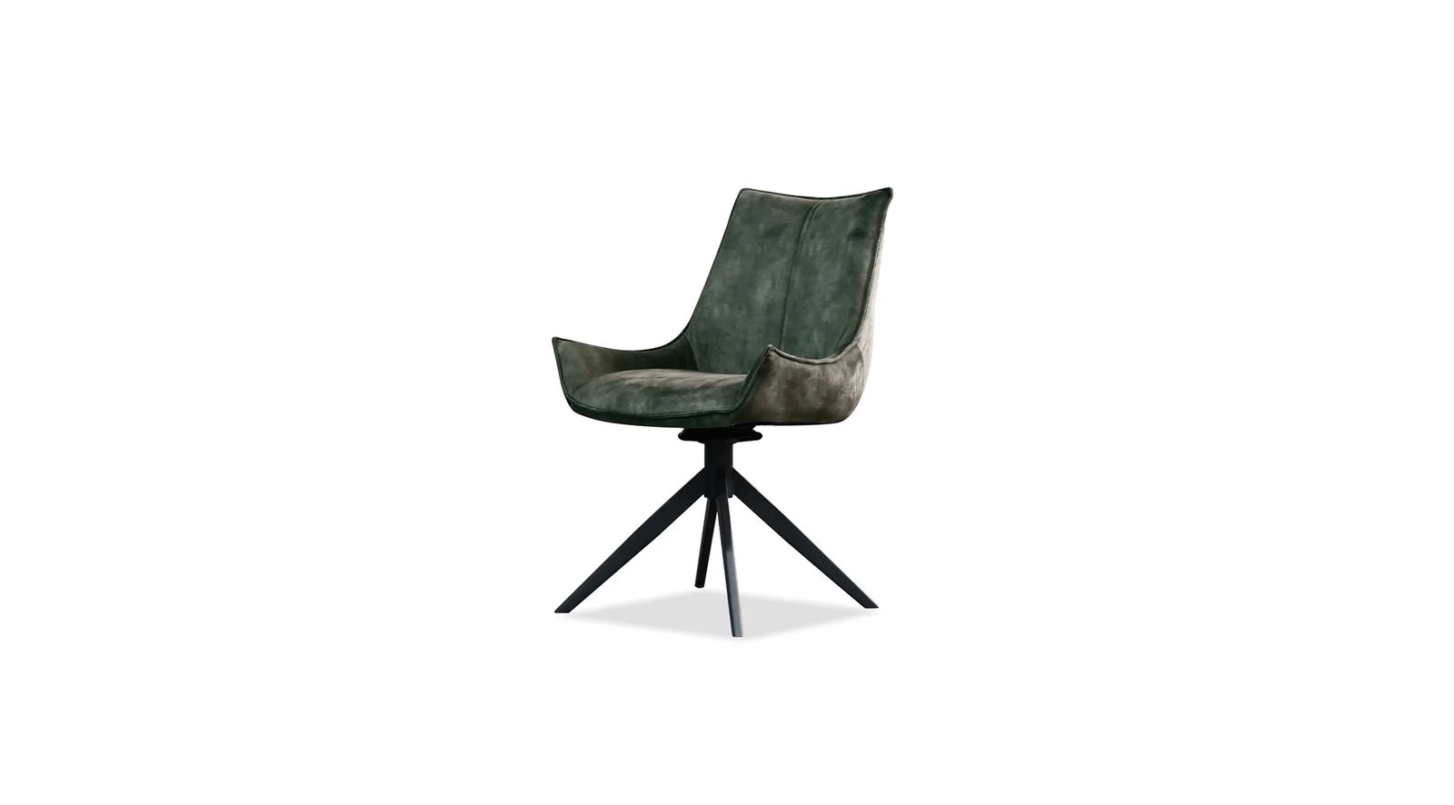 Giulia Swivel Dining Chair Green