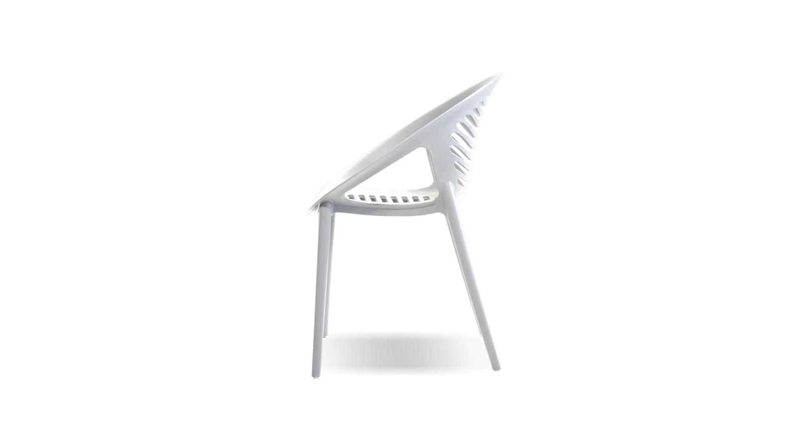 Gravely Stackable Dining Chair White - Image 6