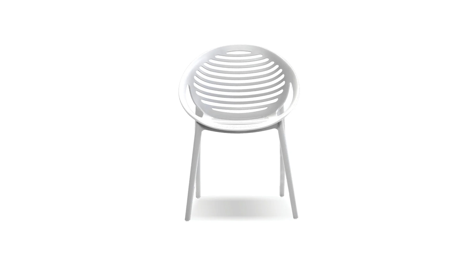 Gravely Stackable Dining Chair White - Image 5