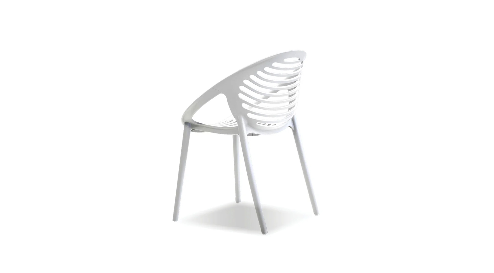 Gravely Stackable Dining Chair White - Image 3