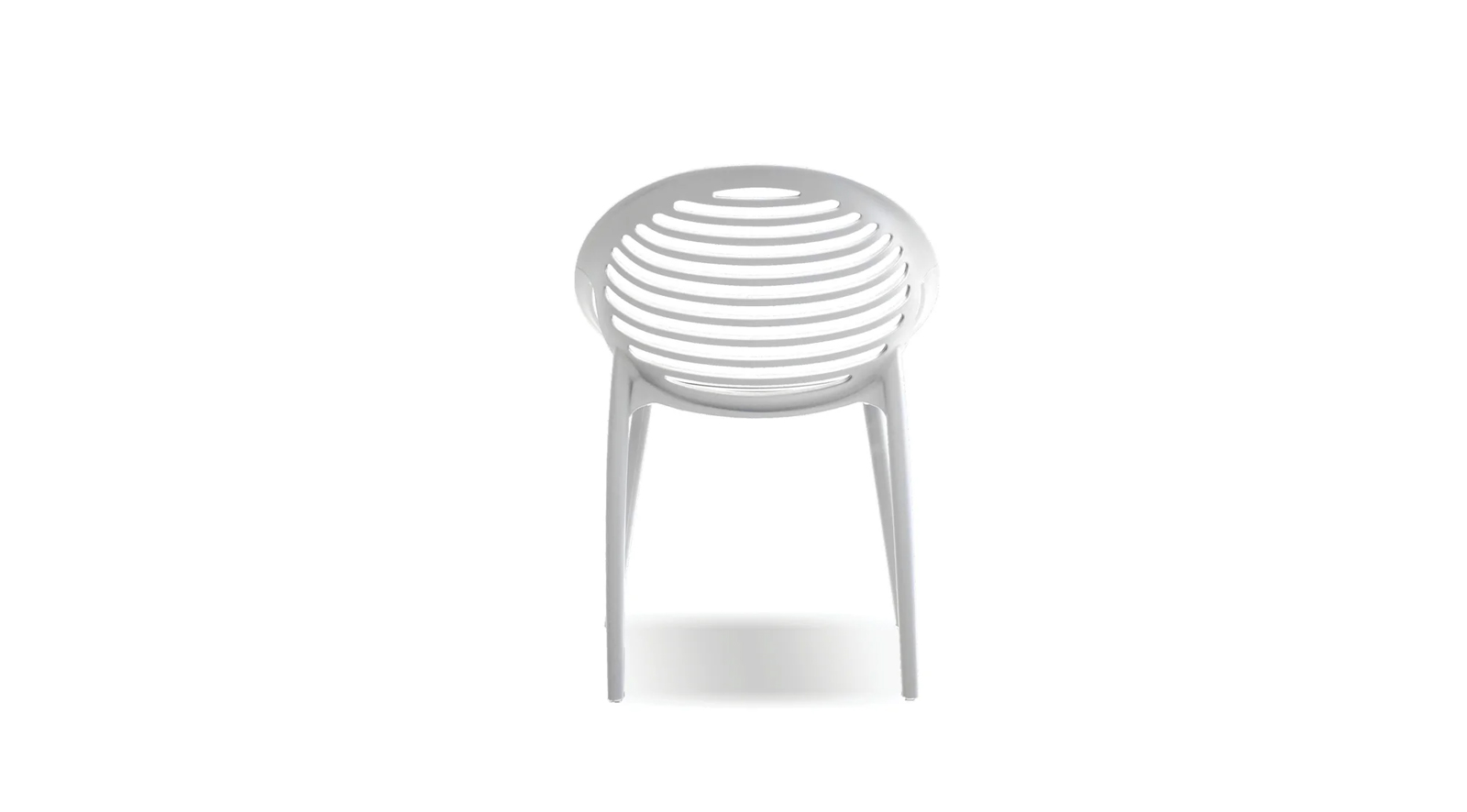 Gravely Stackable Dining Chair White - Image 2