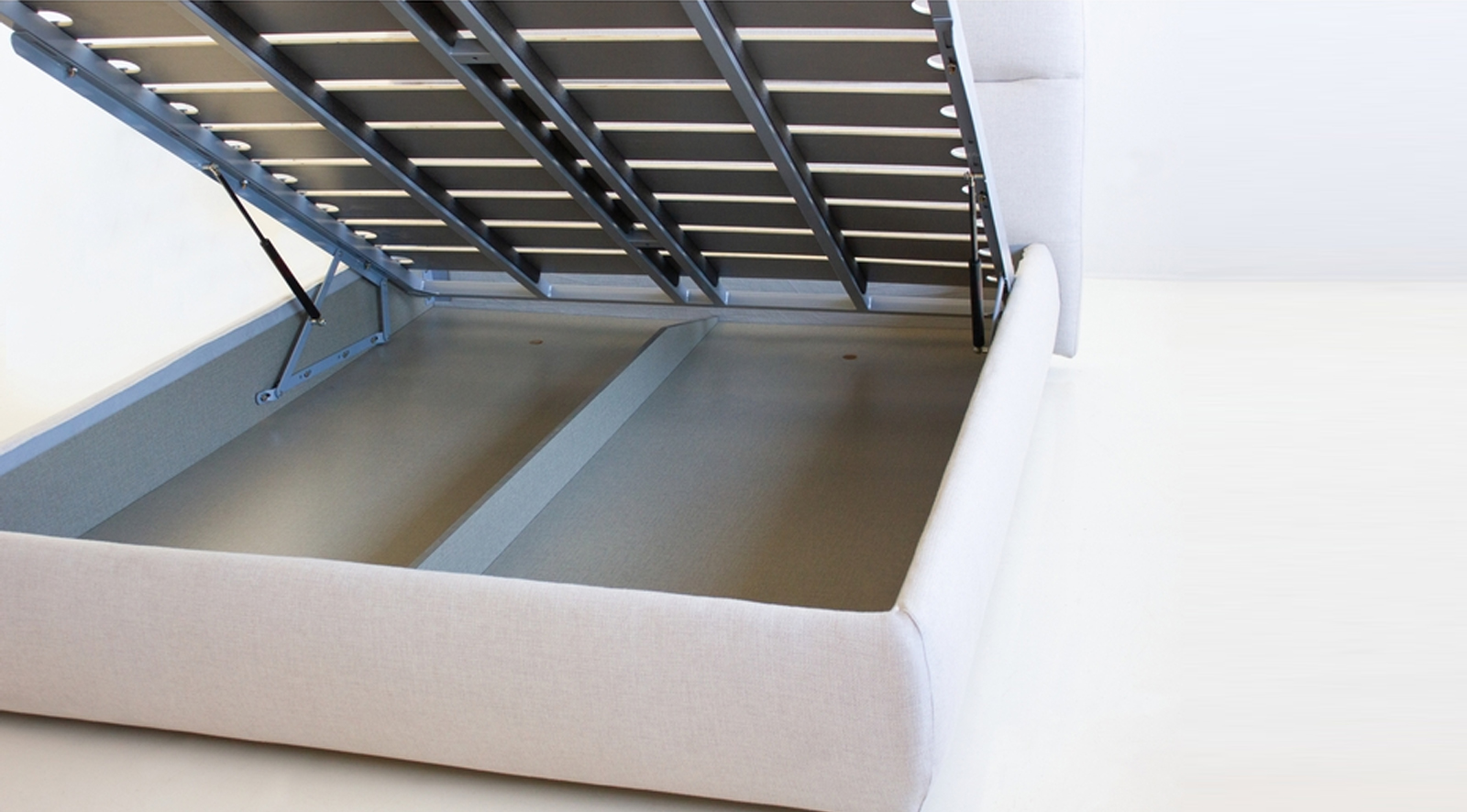 Stone Storage Bed Greige - Image 6