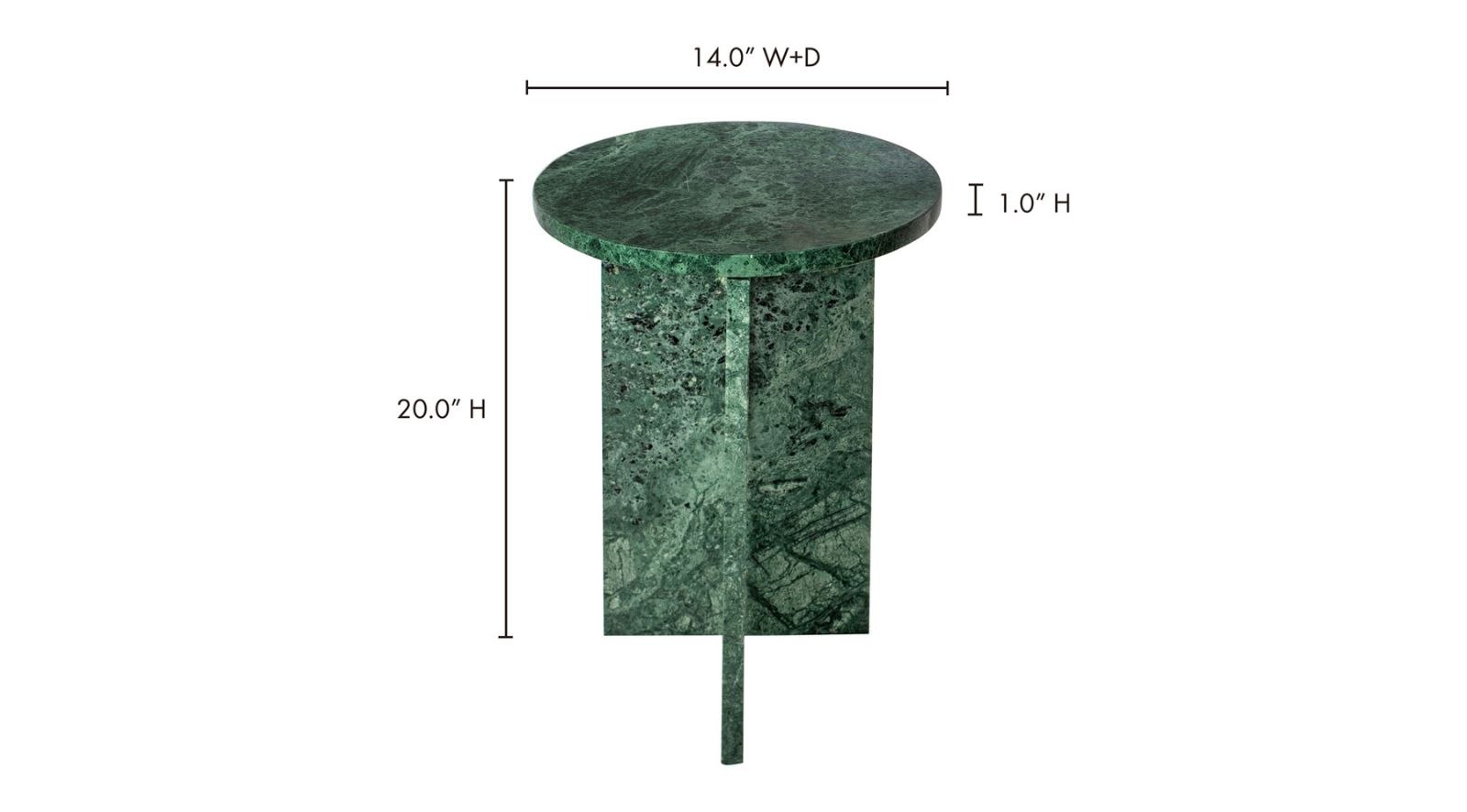 Grace Accent Table Green Marble - Image 6
