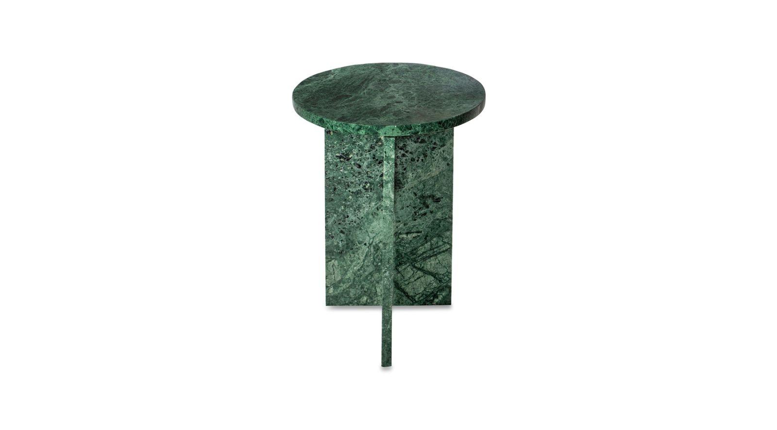 Grace Accent Table Green Marble