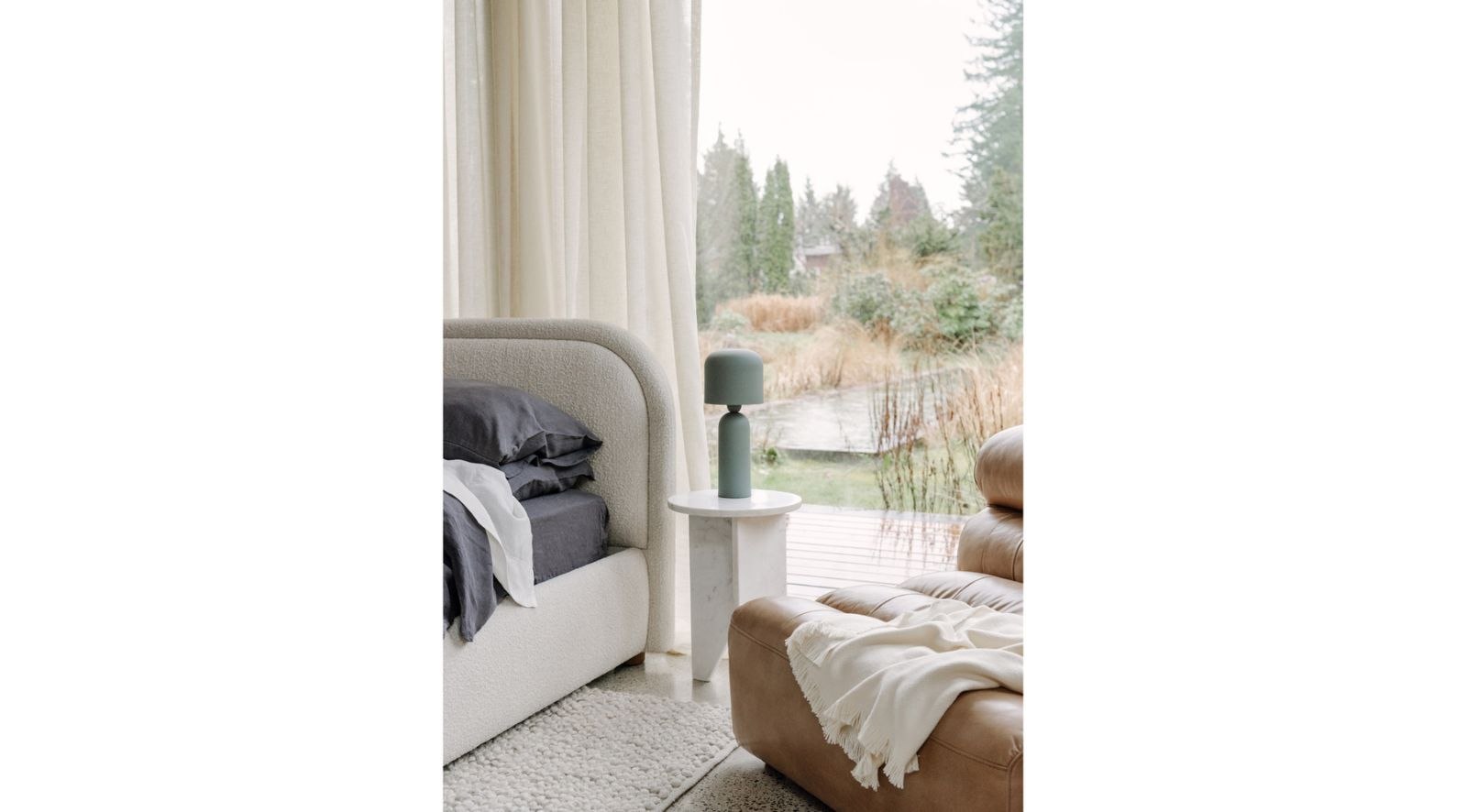 Grace Accent Table White Marble - Image 3