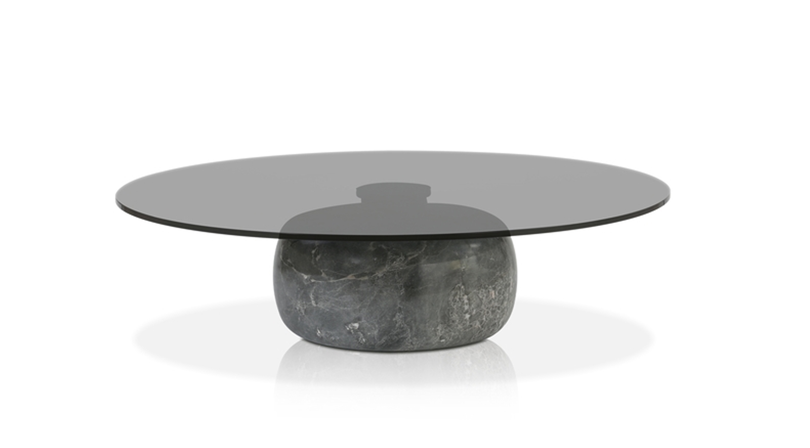 Skip Coffee Table Smoke Glass / Grey Marble