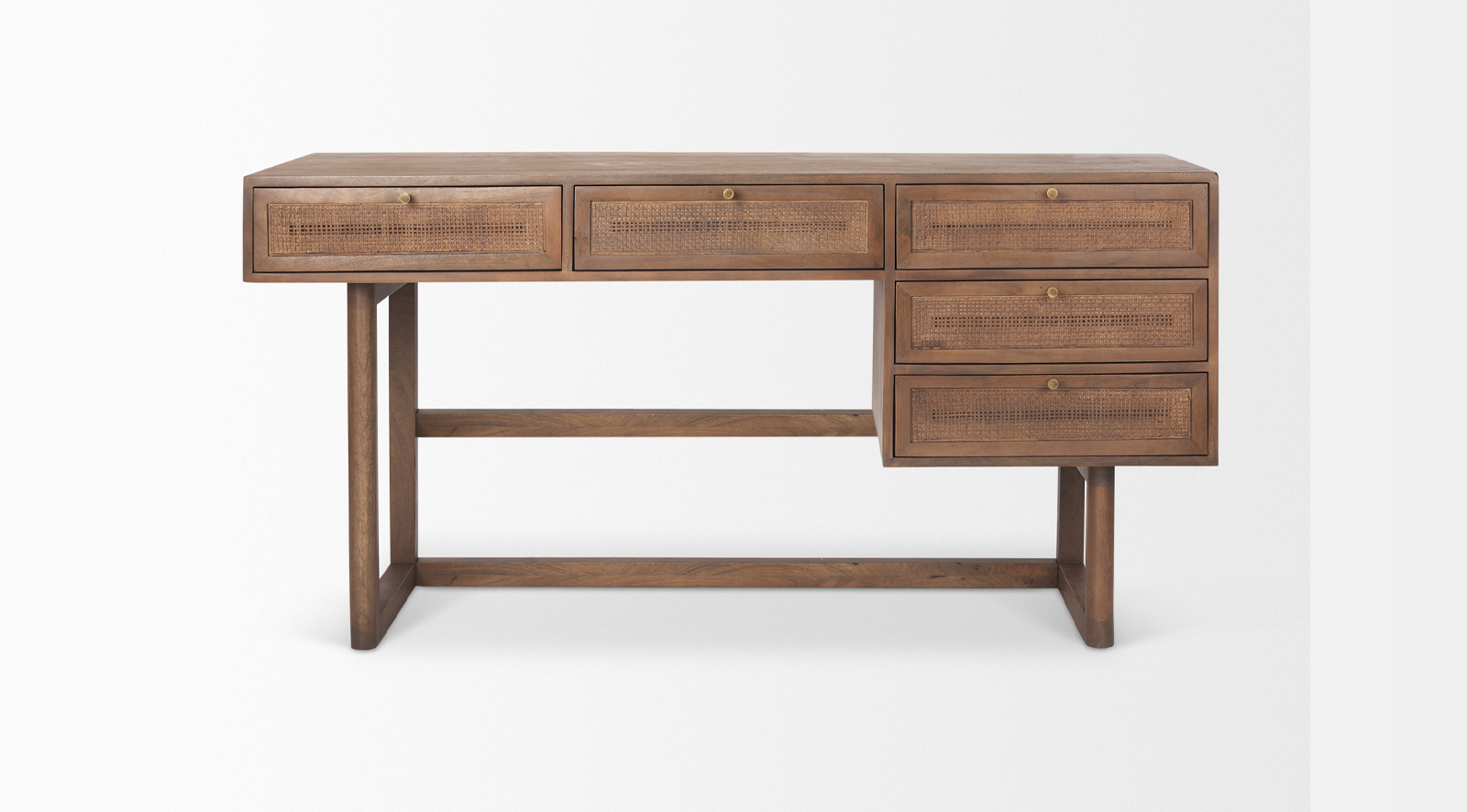 Grier- Medium Brown Office Desk - Image 6