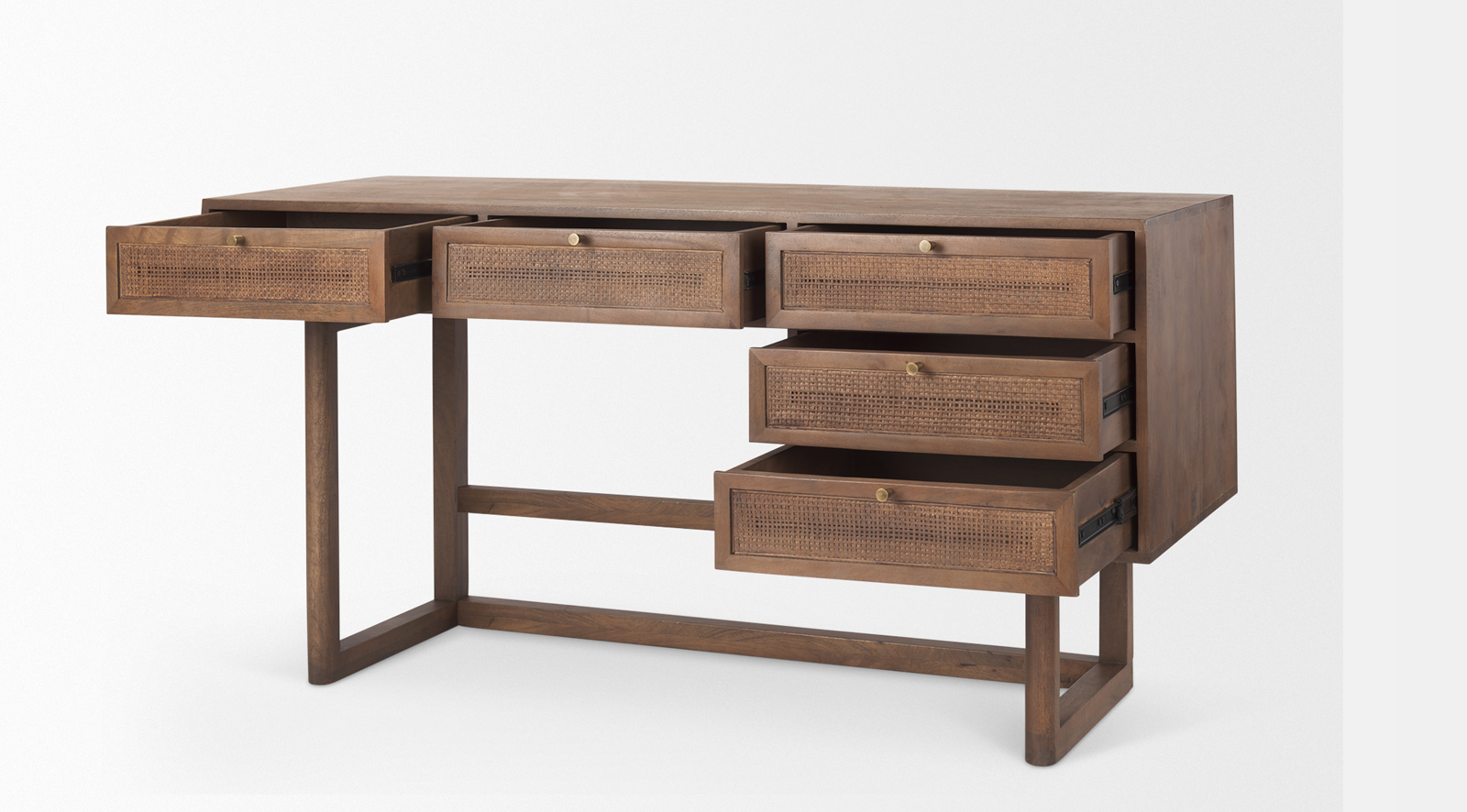 Grier- Medium Brown Office Desk - Image 7