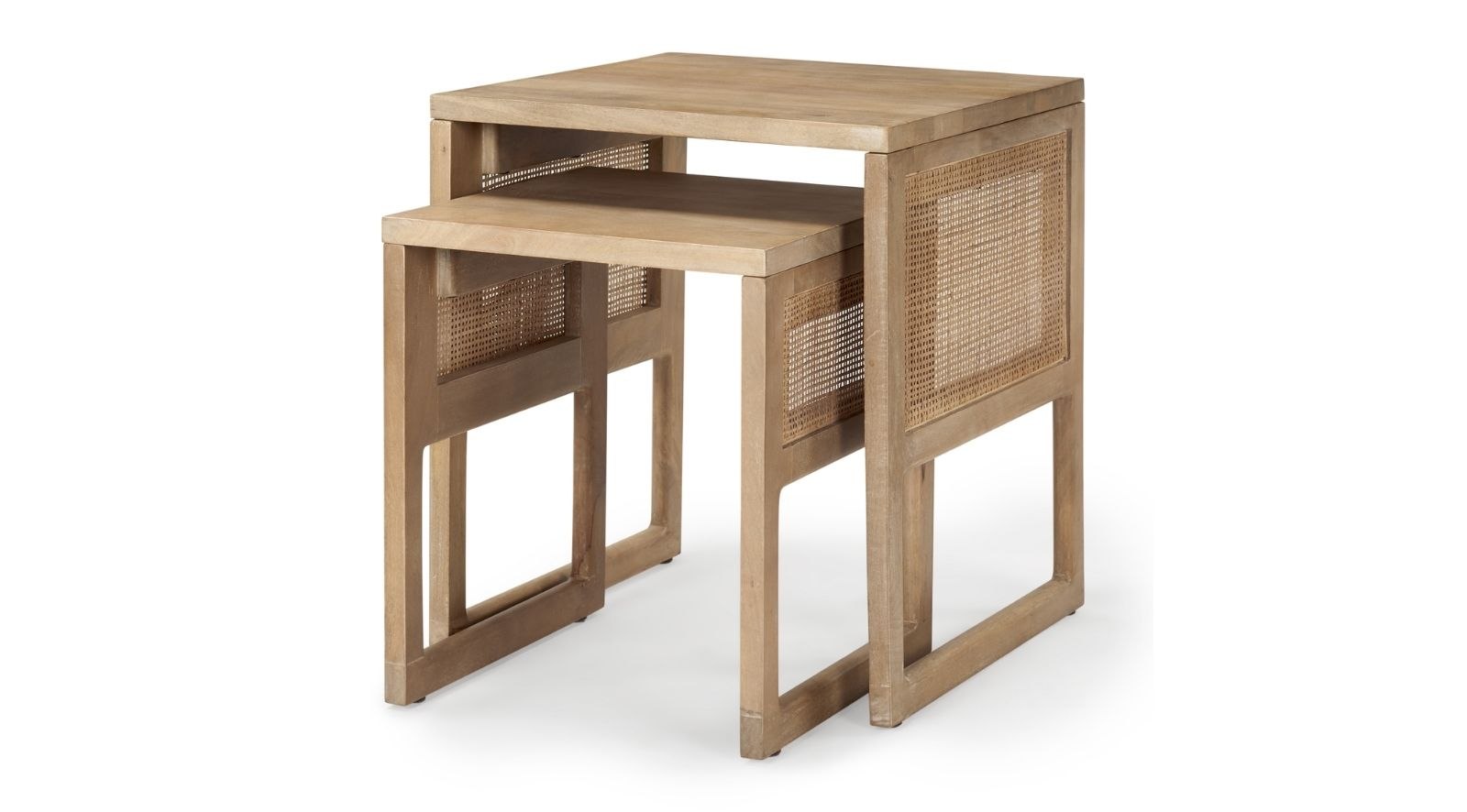 Grier Set of 2 Light Brown Accent table