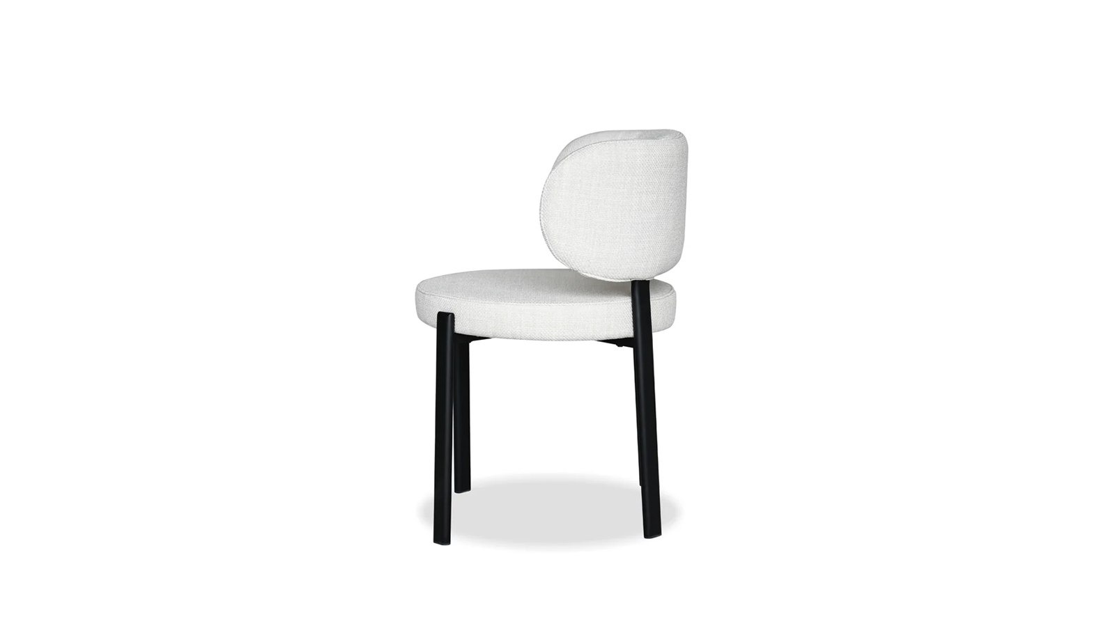 Lily Dining Chair- Alabaster Hopsack - Image 2