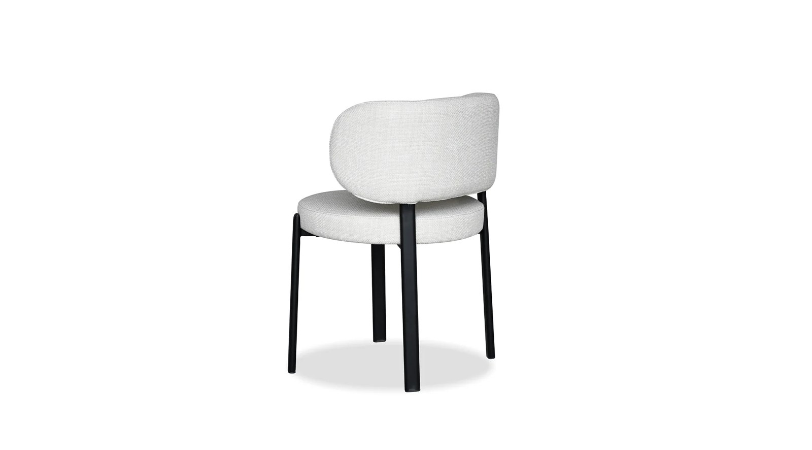Lily Dining Chair- Alabaster Hopsack - Image 3