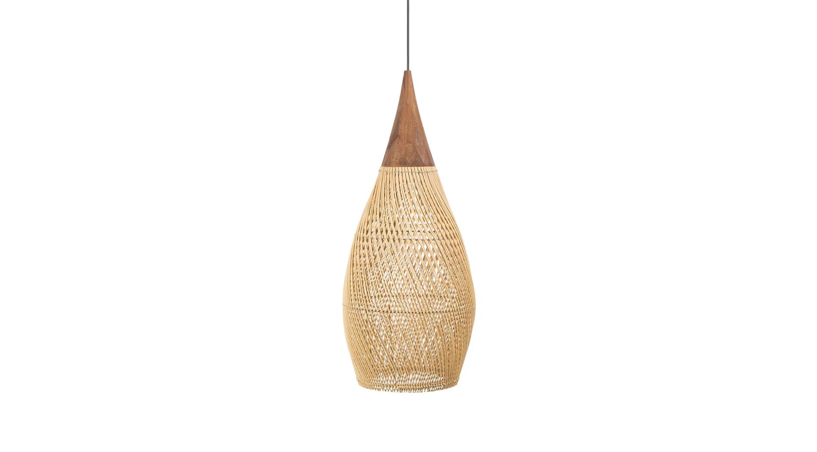 D Bodhi Horn Pendant Large - Natural