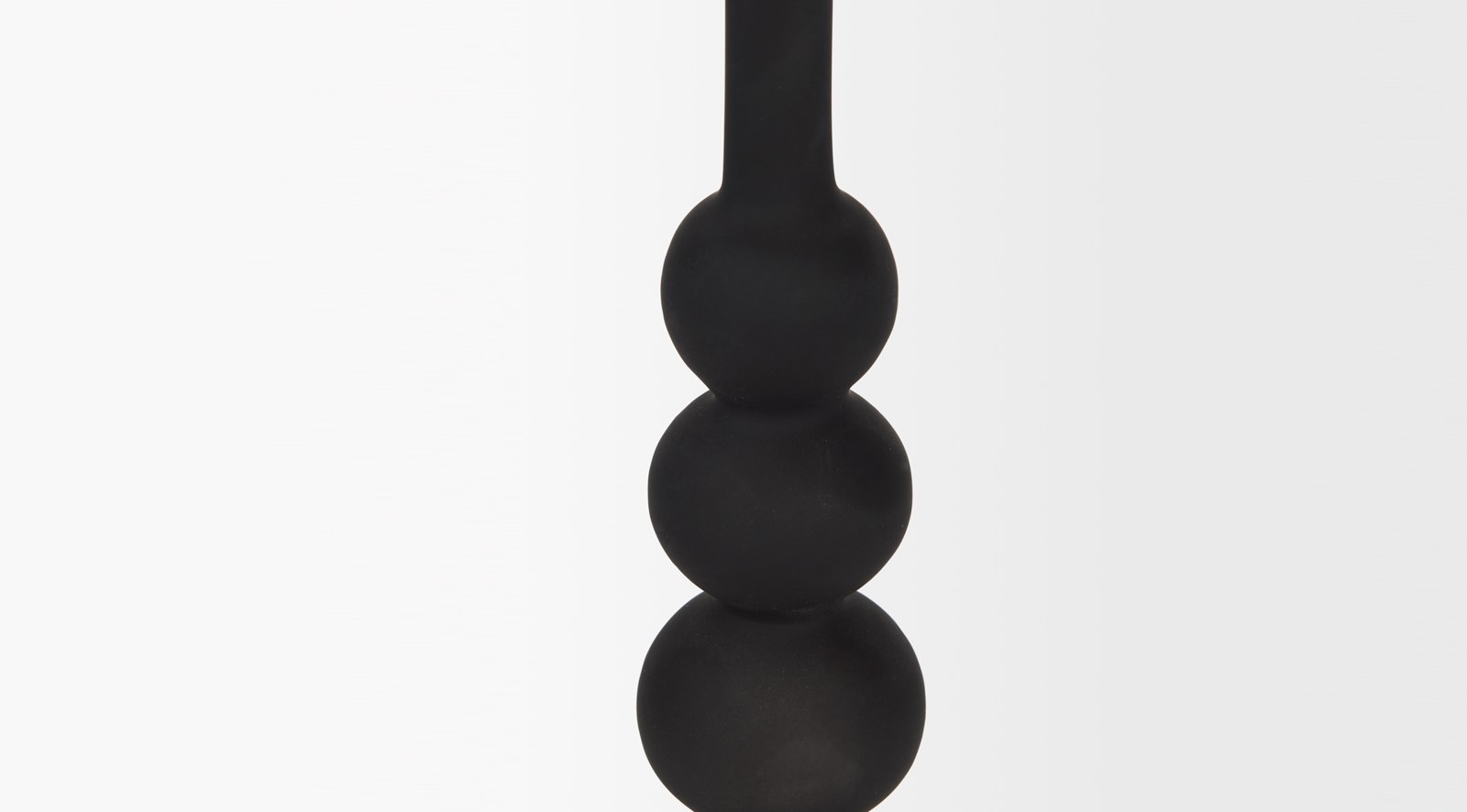 Haute Black Glass Candlestick Large - Image 2