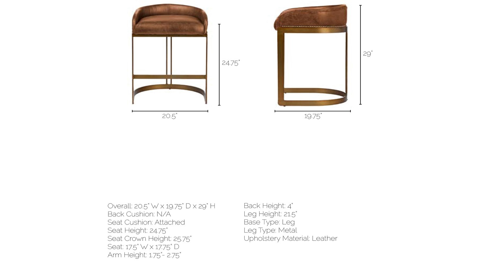 Hollyfield Counter Stool - Image 7