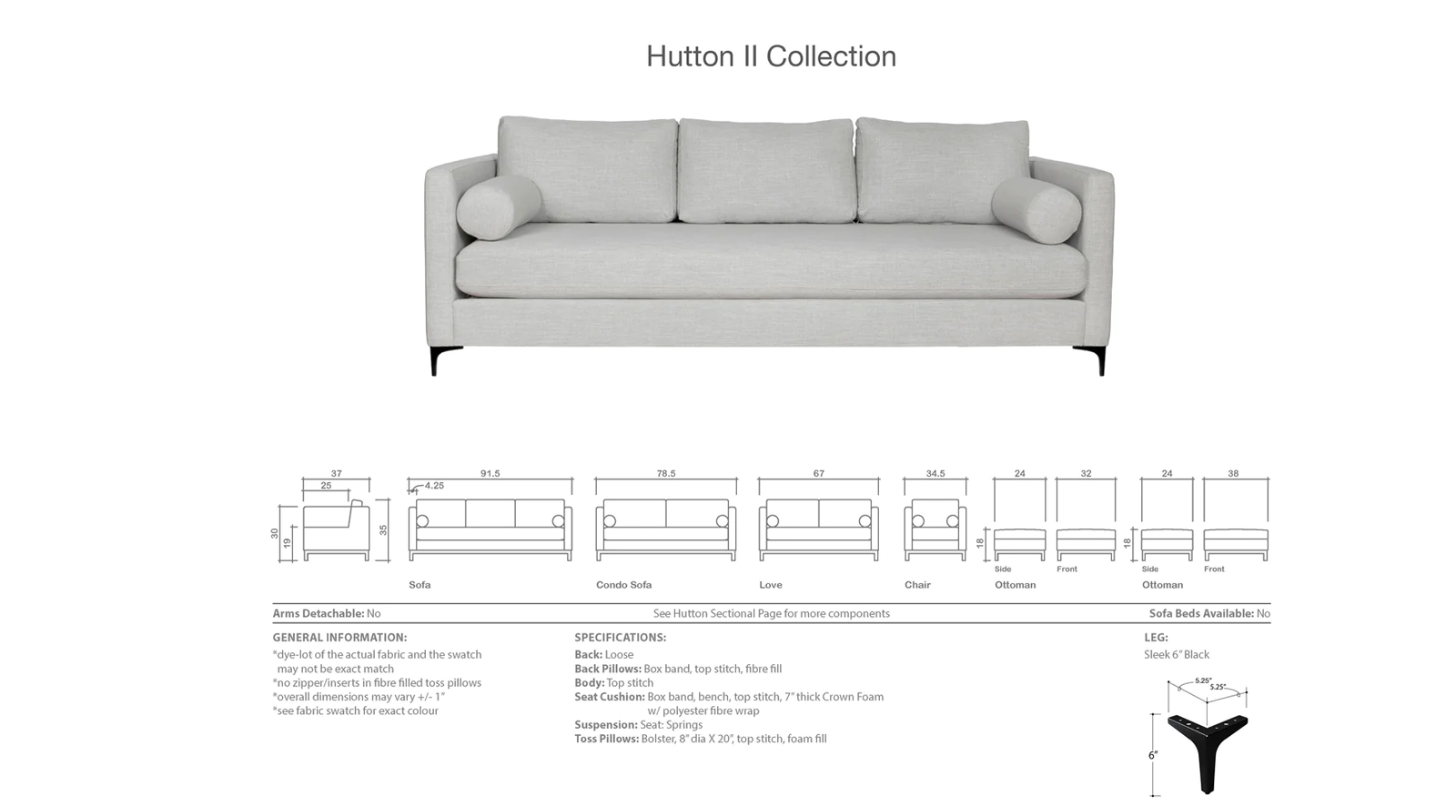 Hutton Sofa - Image 8