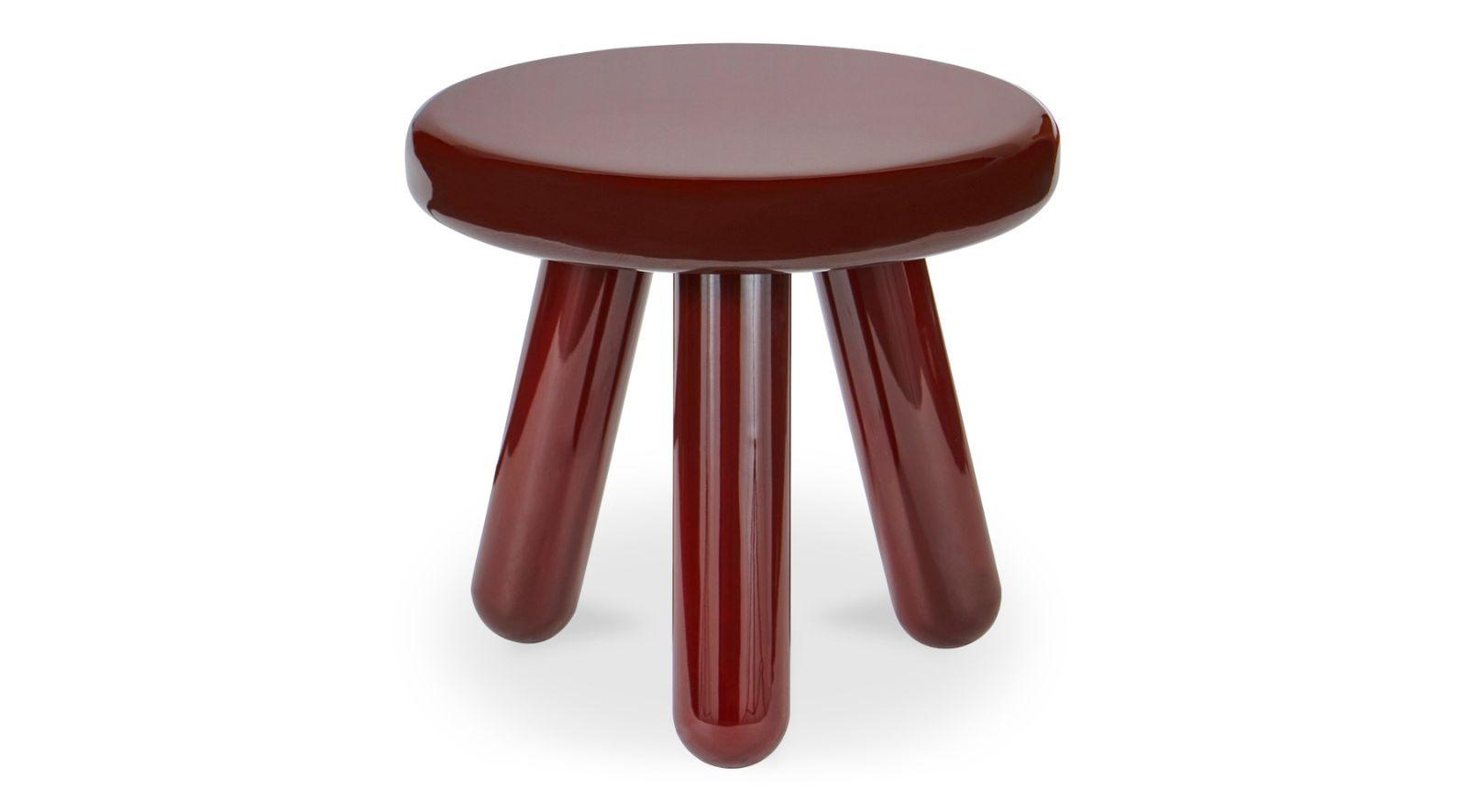 Joy Accent Table- Deep Red