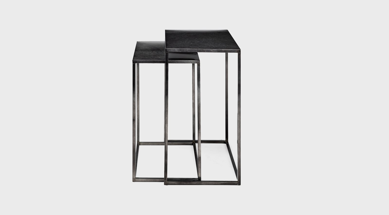 Kasey (Set of 2) 17.7L x 12.6W x 24.4H Galvanized Metal Nesting Accent Tables - Image 6