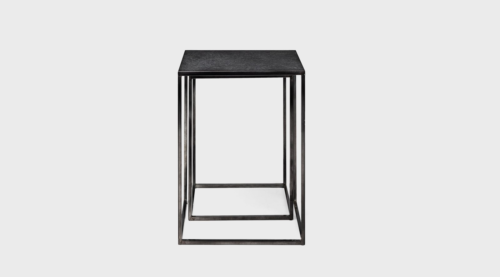Kasey (Set of 2) 17.7L x 12.6W x 24.4H Galvanized Metal Nesting Accent Tables - Image 2
