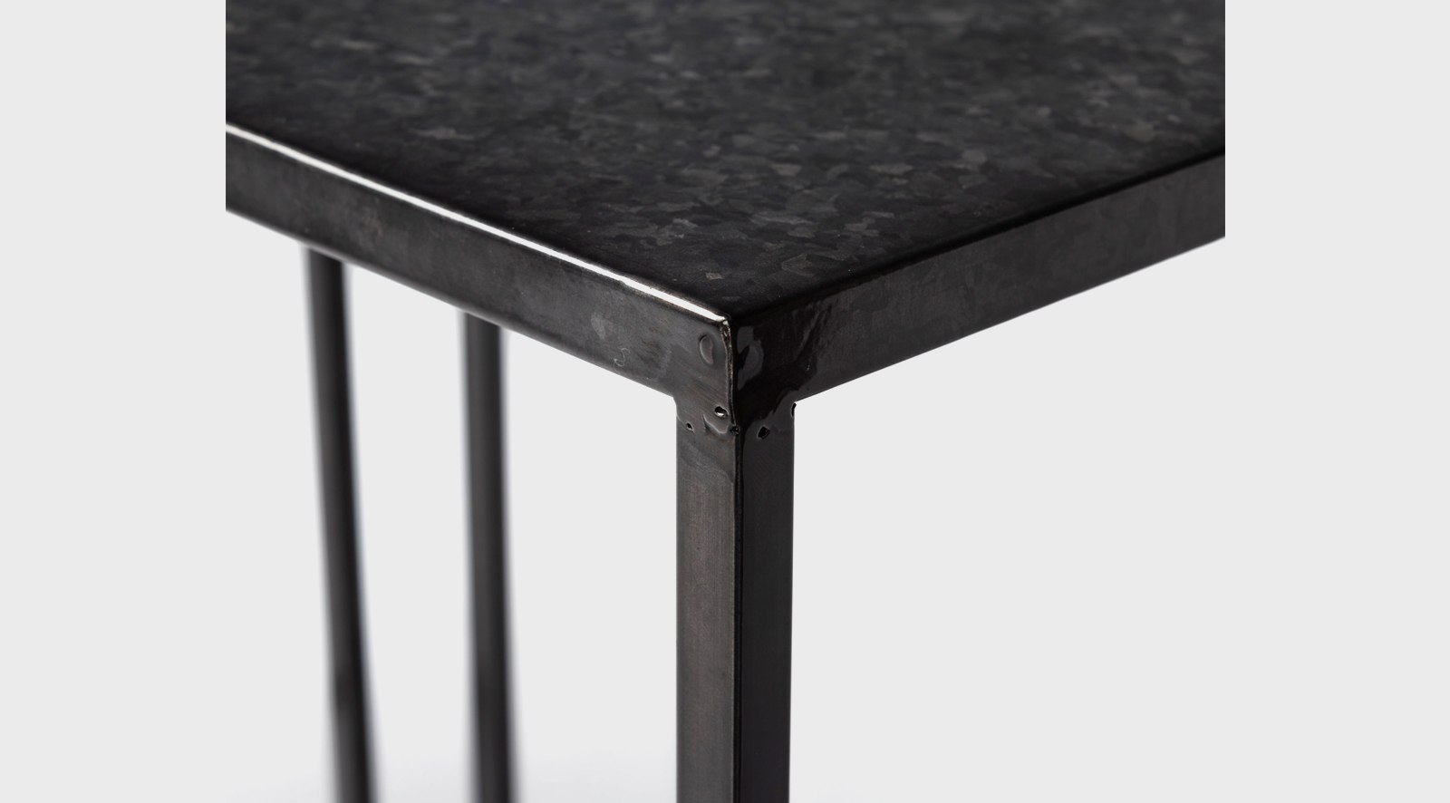 Kasey (Set of 2) 17.7L x 12.6W x 24.4H Galvanized Metal Nesting Accent Tables - Image 8