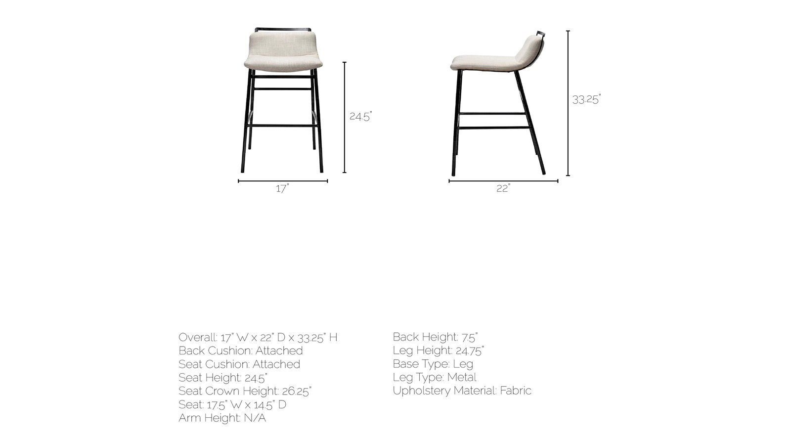 Kavalan Counter Stool - Image 6