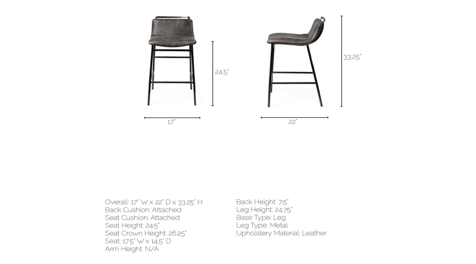 Kavalan Counter Stool - Image 10