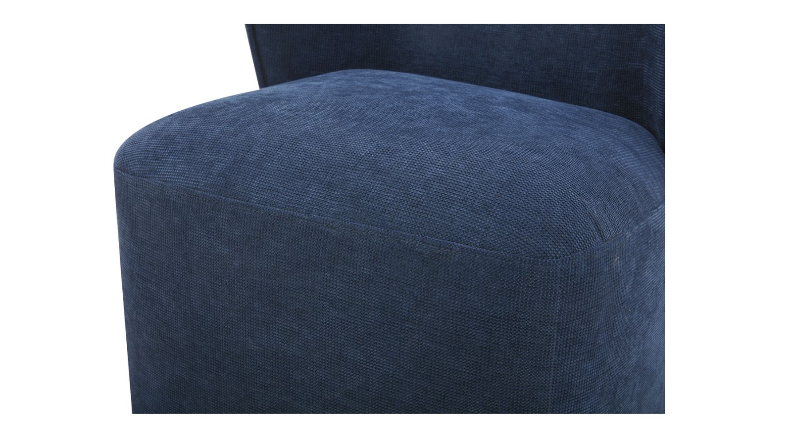 Larson Rolling Dining Chair-Navy Blue - Image 7