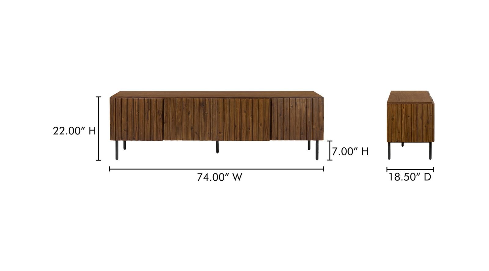 Lincoln Media Cabinet Brown - Image 12
