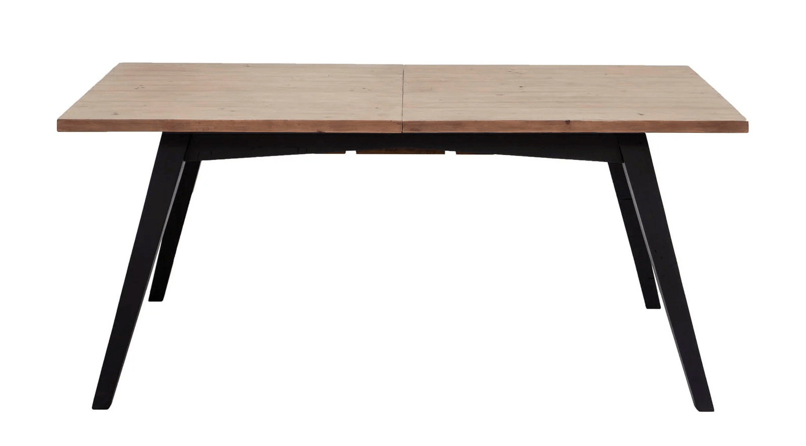 Lino Extension Dining Table - Sundried Wheat - Matte Black - Image 2