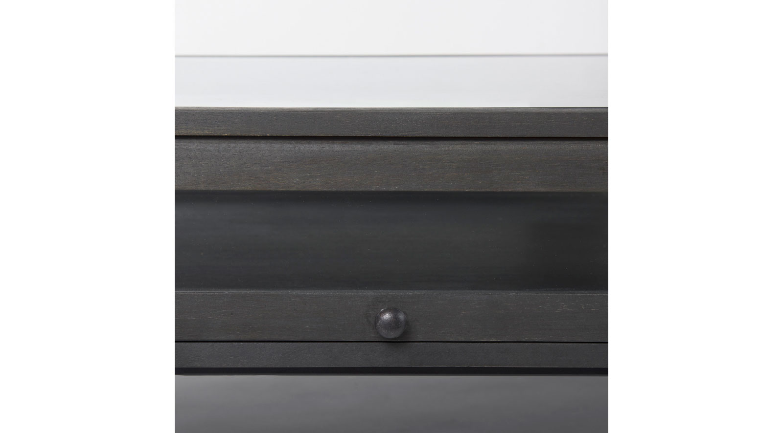 Arelius Dark Brown Wood W/Black Metal Frame Coffee Table - Image 7