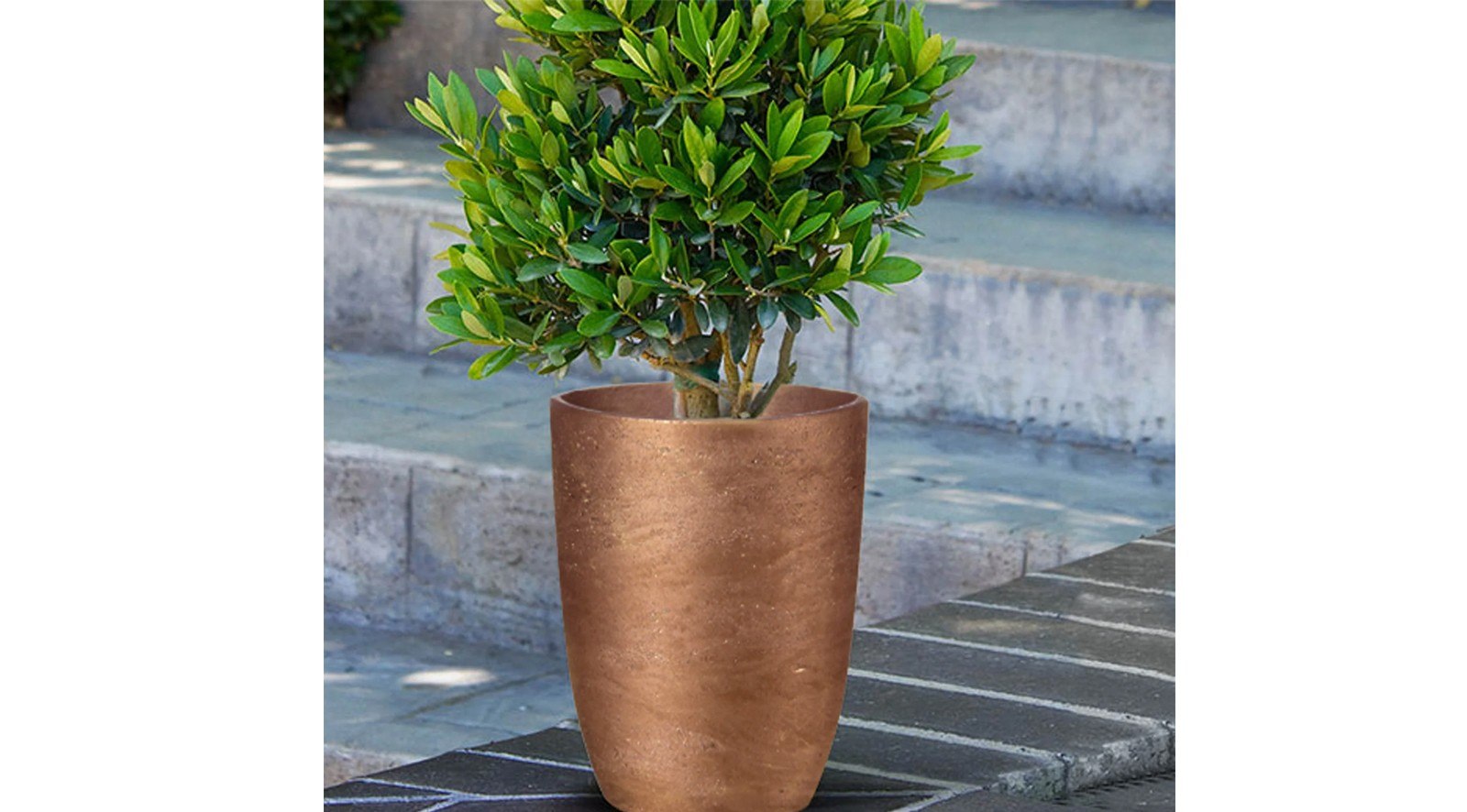 Mineral Small Tapered Vase - Metallic Bronze - Image 3