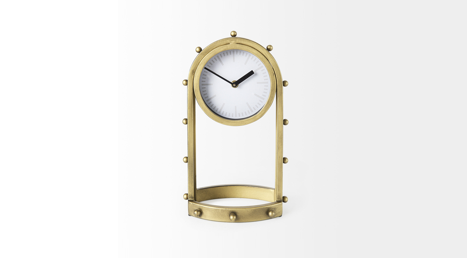 Marian Oval Table Clock Gold - Image 2