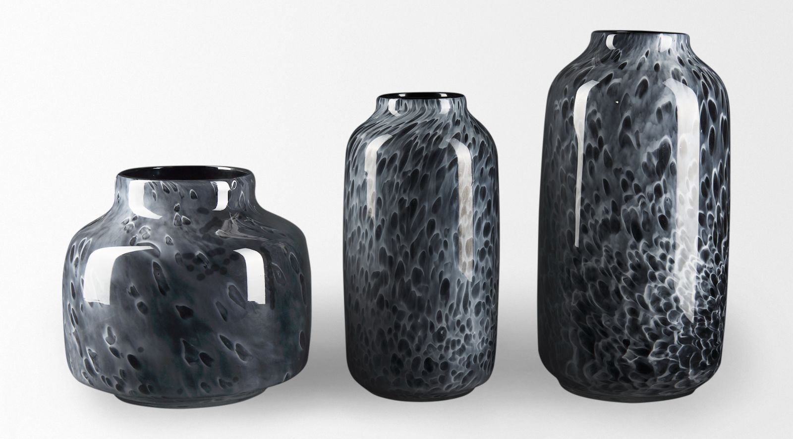 Masai Black Glass Vase-Medium - Image 12