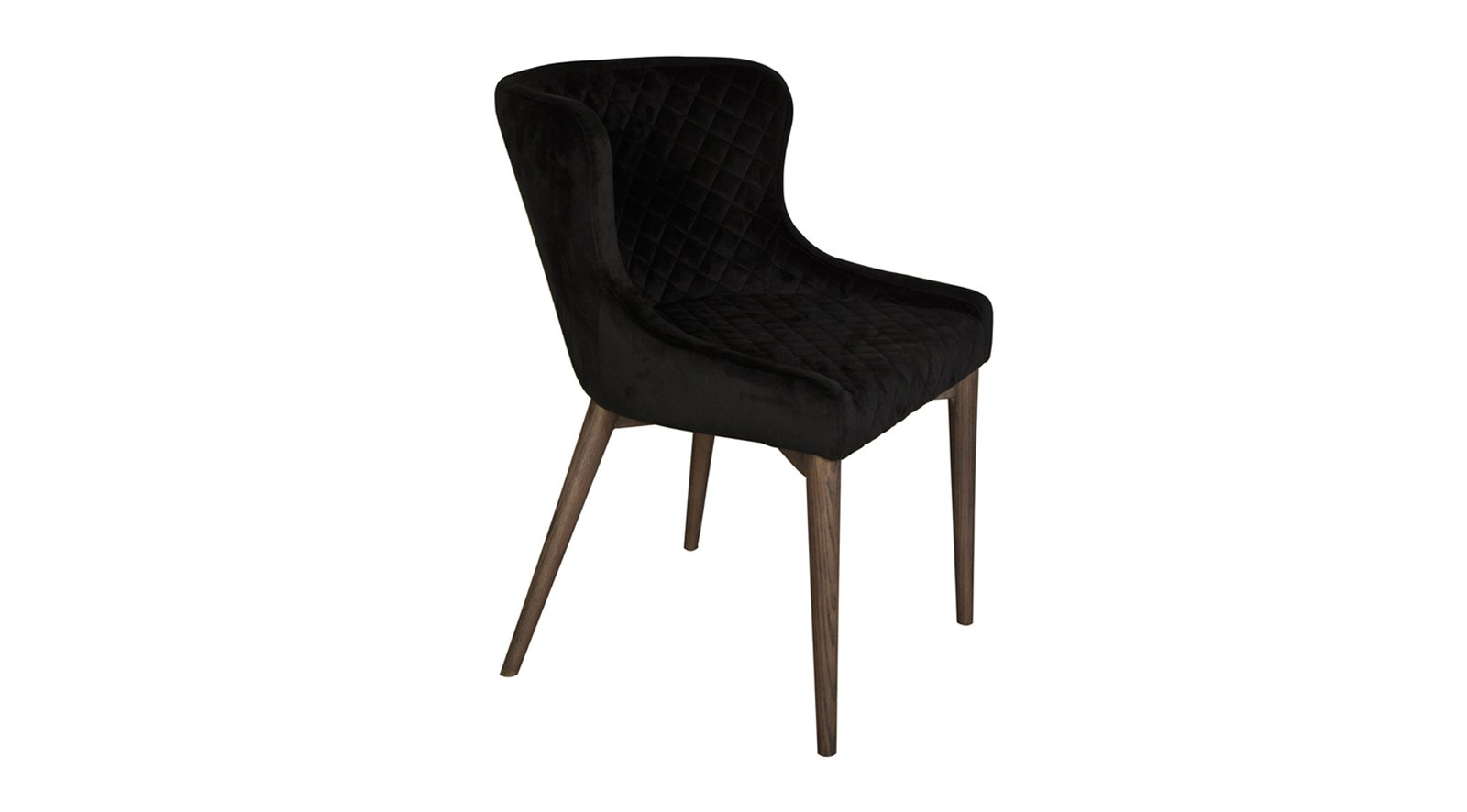 Milan Dining Chair - Black Velvet