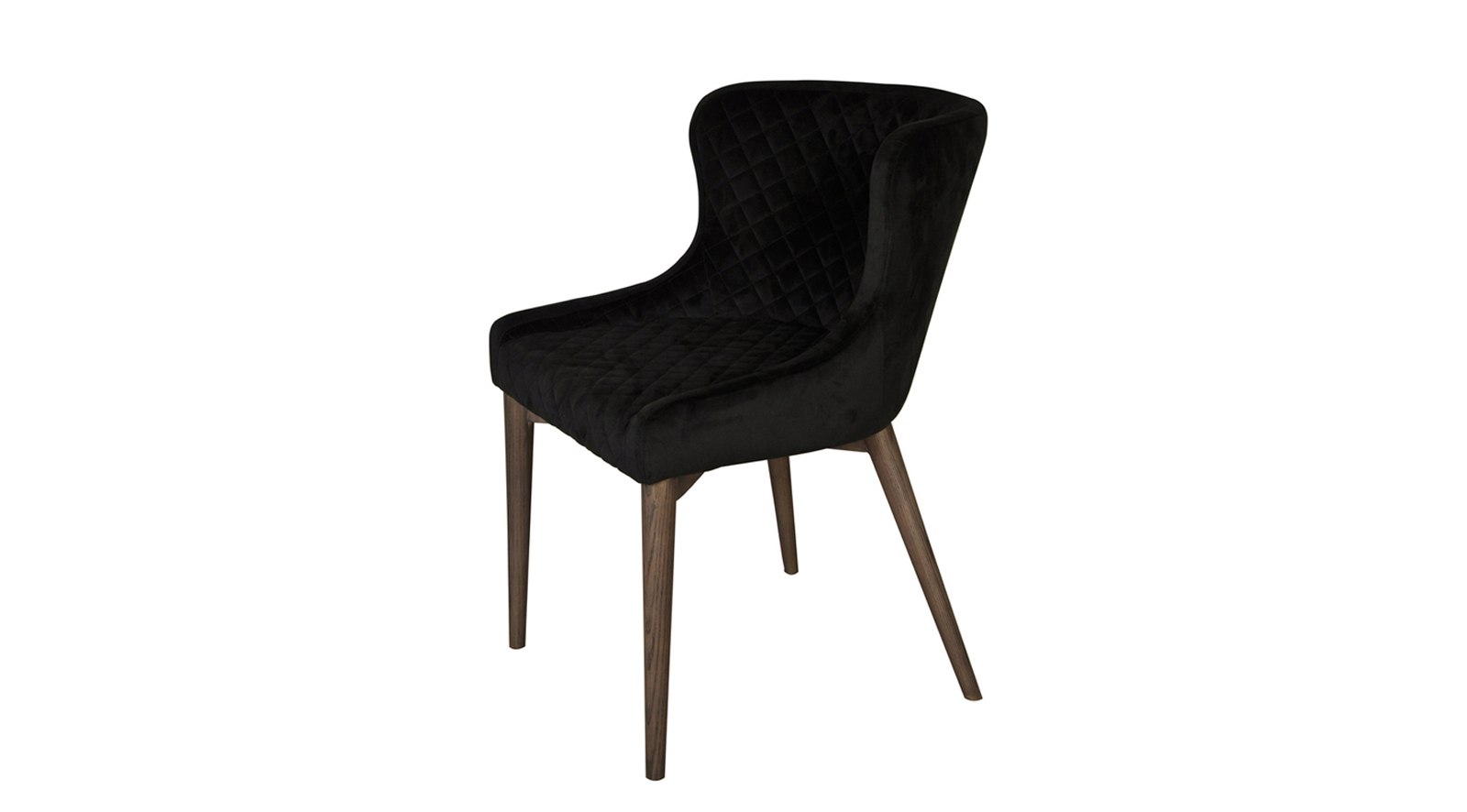 Milan Dining Chair - Black Velvet - Image 2