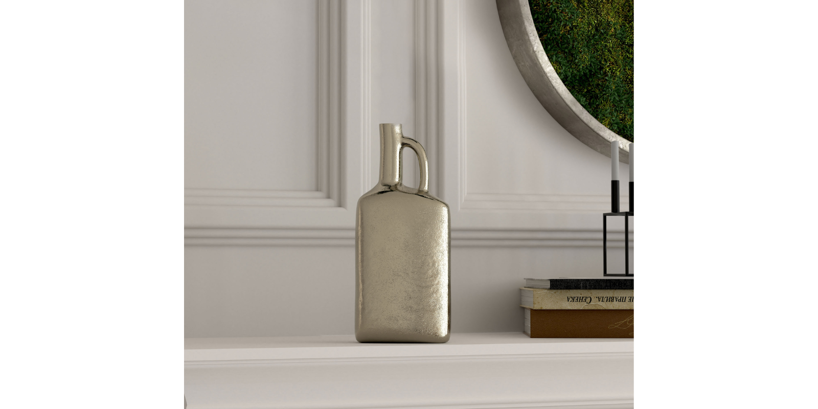 Miller Metal Vase, Large Nickel - Image 6