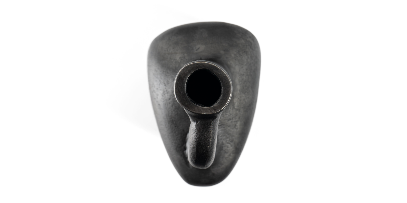 Miller Metal Vase, Small Grey - Image 2